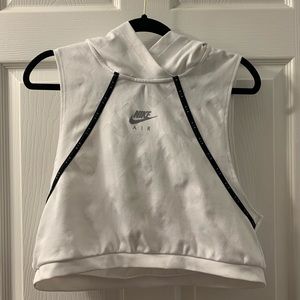 Nike Air Hooded cropped sleeveless vest
